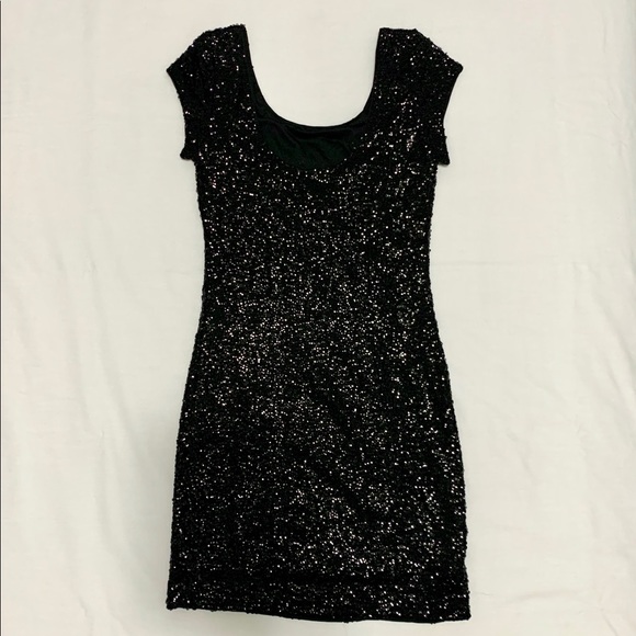H&M Divided Black Sequin Dress - Picture 2 of 5
